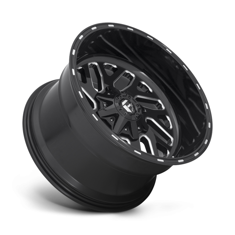 Kola z lehké slitiny D581 Triton Gloss Black Milled Fuel